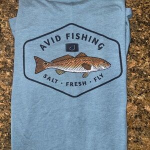 Gray T-Shirt with Fish Graphic